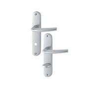 2 Poignées De Porte San Diego Condamnation, Aluminium Entraxe 165 Mm Aluminium