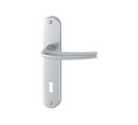 2 Poignées De Porte San Diego Trou De Clé, Aluminium Entraxe 165 Mm Aluminium G
