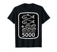 2 Poissons 5 Pains Jésus nourrit 5000 versets de la Bible chrétienne T-Shirt