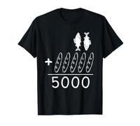 2 Poissons 5 Pains Jésus nourrit Les 5000 versets bibliques chrétiens T-Shirt