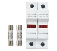 2 pôles pour porte-fusible solaire avec support de fusible de 10 x 38 mm, conçu pour des applications 1000 V DC, fiable et sûr (25 A)