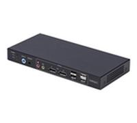 StarTech.com Switch KVM DisplayPort 2 Ports avec Matrice Vidéo Double Vue, 4K 60Hz, Hub 4X Ports USB, Matrice KVM DP 1.2, TAA