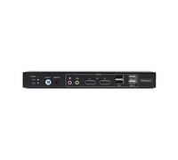 StarTech.com Switch KVM DisplayPort 2 Ports avec Matrice Vidéo Double Vue, 4K 60Hz, Hub 4X Ports USB, Matrice KVM DP 1.2, TAA