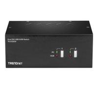 TK-232DV - Commutateur écran-clavier-souris/audio/USB - 2 x KVM / audio / USB - 1 utilisateur local - de bureau - Conformité TAA