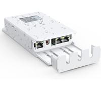 2 Port Outdoor Gigabit PoE Extender,1 in 2 PoE Repeater with 1000Mbps,Supports IEEE802.3af/at,IP65,100m Extra Power and Data Extension