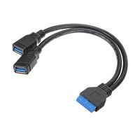 2 Port USB 3.0 A Female to 20 Pin Header Motherboard Cable Internal Connection usb3.0 to 20pin/19pin