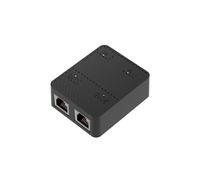 2 Portas Gigabit Network para Switch RJ45 Splitter Cable Extender 1000mbps Selector Adapter 1 In Out Preto