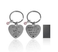 2 porte-clés animaux, 1 boîte cadeau, porte-clés créatif, pendentif dinosaure en métal, porte-clés gravé en acier inoxydable, cadeau pour les amoureux des dinosaures.