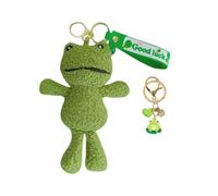 2 Porte-Clés De Grenouille Mignon, Porte-Clés De Voiture, Porte-Clés De Sac À Main Mignon, Adapté Aux Amis, Partenaires Et Copines.