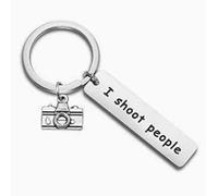2 Porte-Clés, Forme D'Appareil Photo Rétro, Texture Métallique, Cadeaux pour Les Amateurs De Photographie, Souvenirs De Voyage.