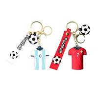 2 Porte-Clés Forme Maillot, Porte-Clés Fans, Porte-Clés Cadeaux, Porte-Clés Créatifs, Porte-Clés Football