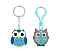 2 Porte-Clés Mignons De Hibou, Ornements De Hibou De Bande Dessinée, Ornements De Sac d'animal, Cadeaux pour des Filles.