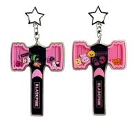 2 porte-clés thème B1ackp1nk impression nette couleurs vives, peluche musique, deco anniversaire musique, fan de musique