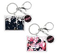 2 porte-clés thème Stray-K1ds impression nette couleurs vives cadeau pour fans, peluche mignonne, pull musique, musica gadget