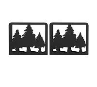 2 porte-serviettes en forme d’arbre, porte-serviettes vertical en acier inoxydable avec motif d’arbre ajouré, design épaissi antidérapant et base stable pour la décoration de table (Pin)