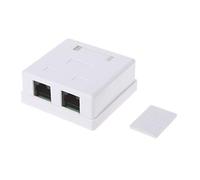 2 ports Cat5e RJ45 8P8C Keystone Jacks, Ethernet Wall Jack Punch Down Connector