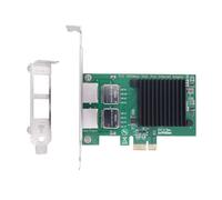 2 Ports PCIe X1 puce I350-T2 10/100/1000Mbps carte Lan 2x Port