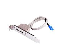 2 Ports USB2.0 Hub 9 Broches en-tête vers Adaptateur Femelle Ordinateur de Bureau Panneau arrière Carte mère Support d'extension câble 30 CM connecteurs de Carte mère