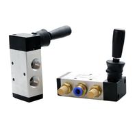 2 Position 5 Port Air Manual Pneumatic Control 5/2 Way Hand Lever Operated Control Valve 4H210-08 4H310-10 4H410-15(With-8mm-Fittings,4H310-10)