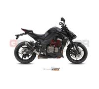 2 Pot D Echappament Cat MIVV GP Noir Inox pour Kawasaki Z 1000 2014 > 2020