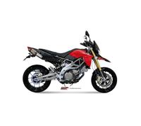 Mivv Suono Aprilia Dorsoduro 750 2008-16 A.007.l7 Homologated Slip On Muffler Argenté Homologated