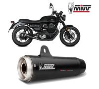 2 Pot D'Echappament MIVV Ghibli S Black Inox Noir MOTO GUZZI V7 III 2017 2022