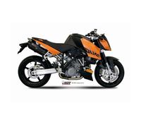 2 Pot D'Echappament MIVV Suono Noir Inox pour Ktm 990 Superduke 2005 > 2011