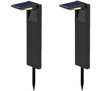 Lumisky Balises solaires à planter OSTRY LED blanc froid H41 cm Extérieur – Lot de 2