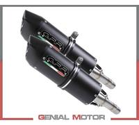2 Pots d'Echappement GPR FURORE NERO Approuvé YAMAHA MT-03 2006 > 2013
