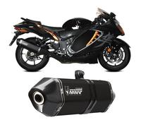 MIVV Double silencieux d'échappement Speed Edge Suzuki GSX-R 1300 Hayabusa Titane Noir 2023-2024
