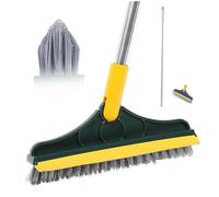 2 Pouces de Nettoyage de Nettoyage Brosse à Brosse à Gommage à Manches Longues Brosse de ruine de Sol à 120 ° Rotation de Rotation Rotatif Brosse de récurage au Sol avec Une Brosse de Douche en Forme