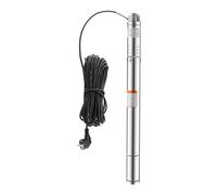 2 Pouces Pompe Immergée pour Puits Profond 1000 L/H, Pompe à Sable Résistante avec Câble 15m Pompe de Jardin Submersible Haute Pression pour Arrosage & Irrigation 370W