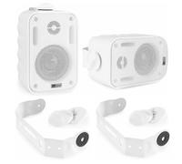 2 Power Dynamics BG030 100.042 Haut Parleur Blanche Imperméables Piscine Bateaux