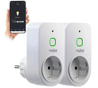 2 prises variateurs connectées avec commandes vocales [Luminea Home Control]