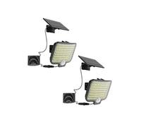 Lumisky Lot de 2 Spots Solaires LED Puissants BRIGHTLY - Éclairage Blanc avec Détecteur de Mouvement, Orientables et Panneau Solaire Déporté, Parfaits pour Jardin, Terrasse et Extérieur