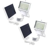 Lumisky Projecteurs solaires COOPER WHITE Lot de 2 1000 lm panneau déporté détecteur orientable