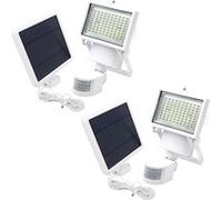 Lumisky Projecteurs solaires COOPER WHITE Lot de 2 1000 lm panneau déporté détecteur orientable