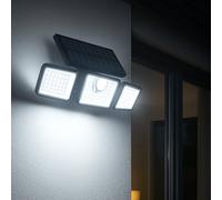 Lumisky Projecteurs solaires GLEAMAX 700LM – détecteur de mouvement, télécommande – Lot de 2 Noir