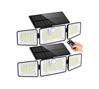 2 Projecteurs solaires sensor GLEAMAX 700LM Noir G