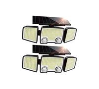 Lumisky Projecteurs solaires RAYLITE 800LM - 3 têtes orientables, détecteur de mouvement - Lot de 2
