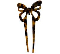 2 Prong U Shaped, Acetate Hairpins Vintage, Bun Hair Sticks, Smooth Sturdy Finish, Lightweight Comfortable Hold, Ideal for Women Thicker Hair, 12x6.4cm
