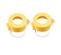 2 protecteurs de couvercle de commutateur jaunes for interrupteur à bouton-poussoir 30mm Dia 55x55
