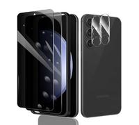 2 protecteurs d'écran de confidentialité pour Galaxy S23 FE + 2 protecteurs d'objectif d'appareil photo + 1 cadre d'installation, film en verre trempé anti-espion, dureté 9H, installation facile, sans