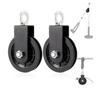 2 Pulley 90mm Cable Pulley 360 Degree Rotation Pulley Wheel For Pulley System Diy Equipment Lifting Block Lifting Ladder Gym Equipment
