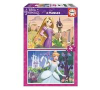 2 puzzles de 48 pieces Disney Princesses