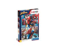 2 Puzzles Enfant 60 Pieces Spiderman - Collection Clementoni Super Heros