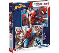 2 Puzzles Enfant 60 Pieces Spiderman - Collection Clementoni Super Heros