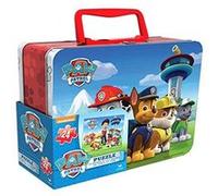 2 puzzles lenticulaires 24 pièces Pat' Patrouille Grande Valisette métal Cardinal G