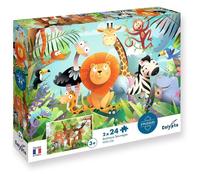 Puzzles SentoSphère Animaux Sauvages 2 x 24 pièces