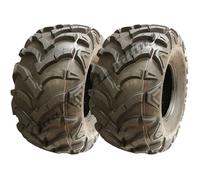 2 - Quad Pneus 25X12-10 6ply Wanda 'E' Marqué Atv Paire Pneus